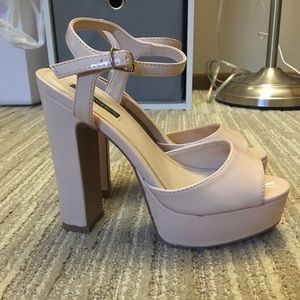 Forever 21 nude platform heels